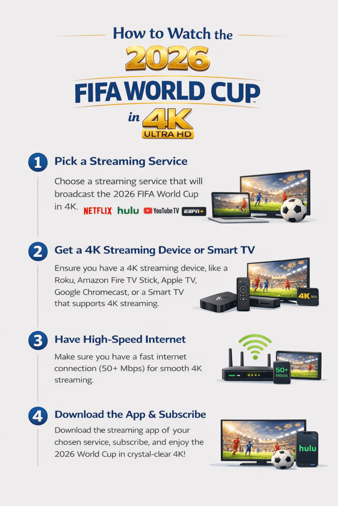 Watch the 2026 FIFA World Cup in 4K on Smart TV with BlueShark IPTV streaming service